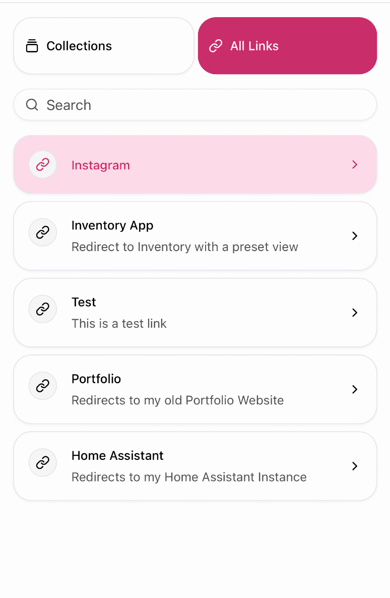 Links App Mobile Render